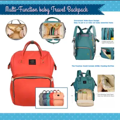 SUPER SALE ! Diaper Bag Multi-Function baby Travel Backpack Nappy Bag
