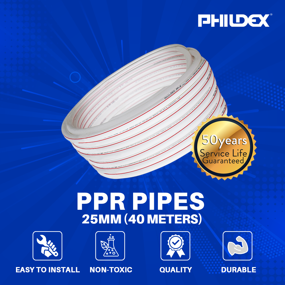 PHILDEX 25MM PPR PIPES (40 METERS) Lazada PH