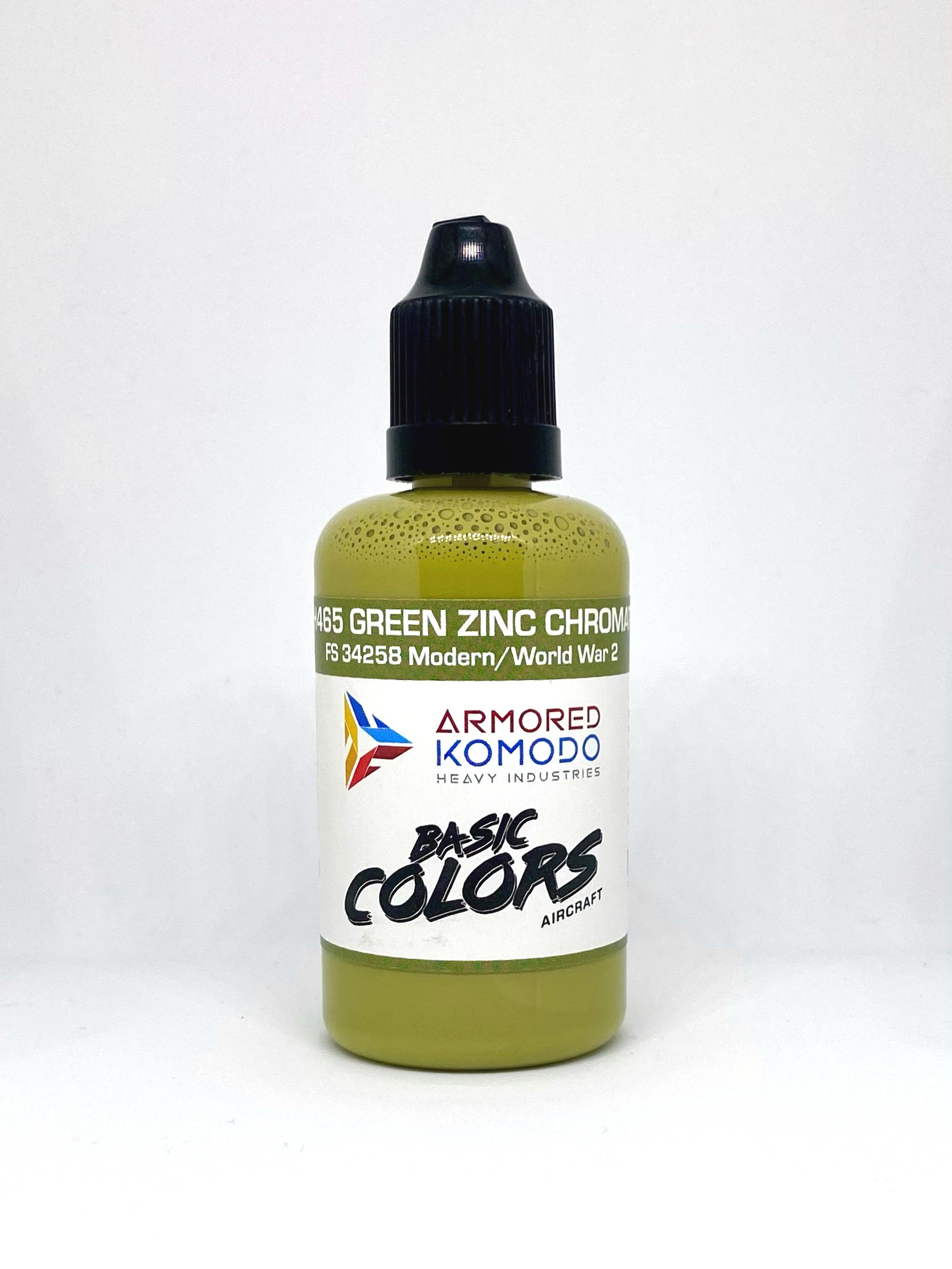 Green Zinc Chromate FS34258 PH465 50ml Armored Komodo Airbrush Hobby