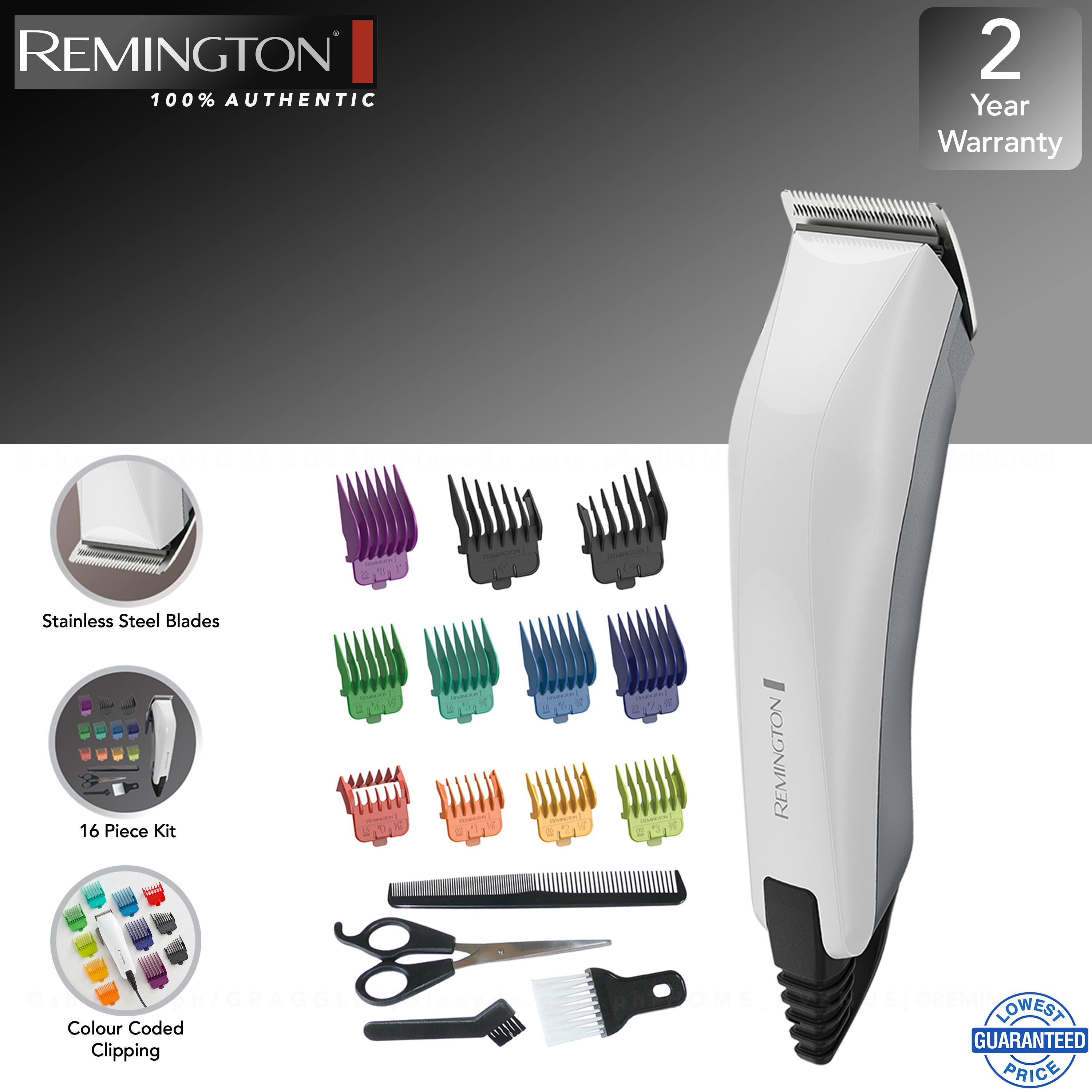 remington colour cut 16 piece kit