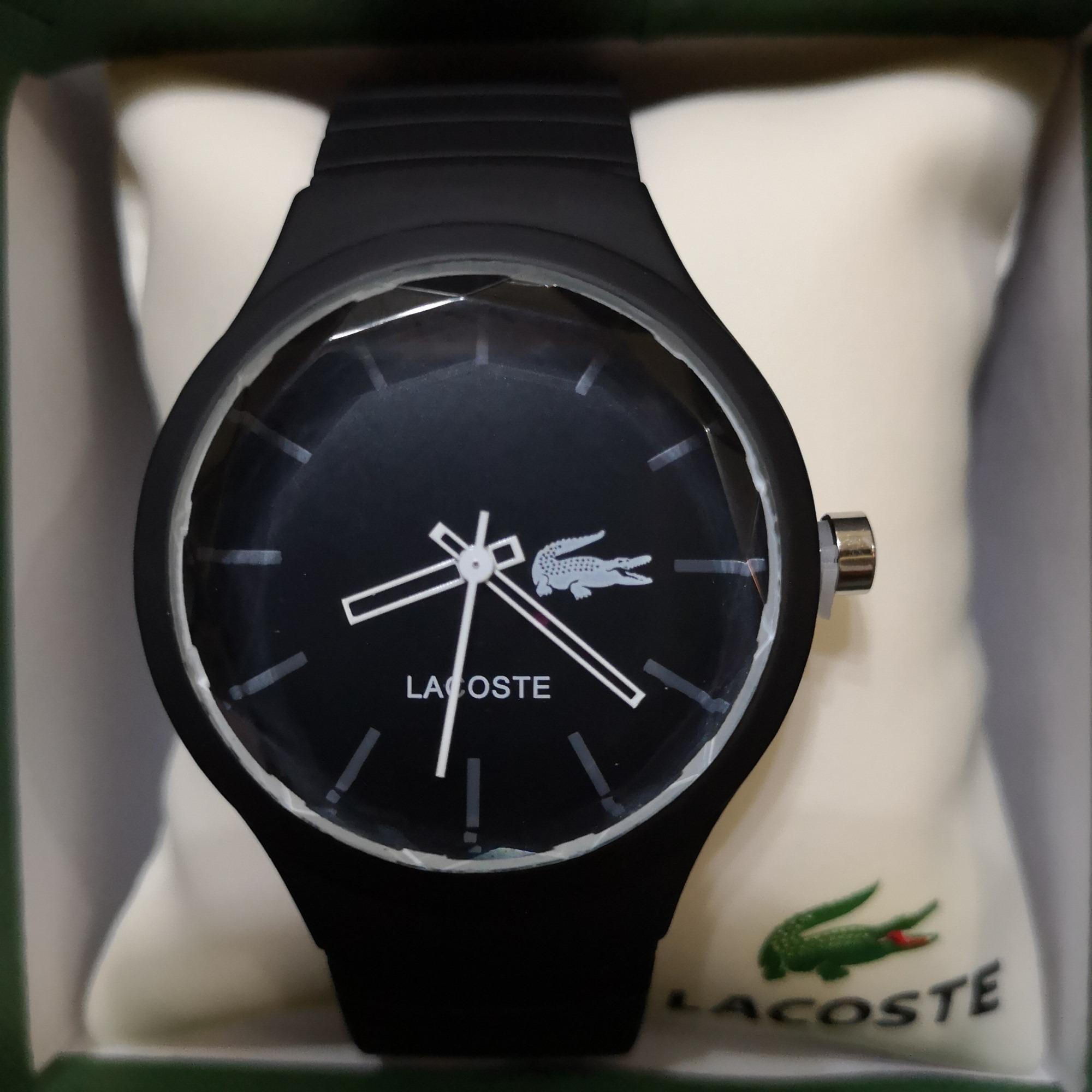 Unisex Lacoste Rubber Strap Watch 