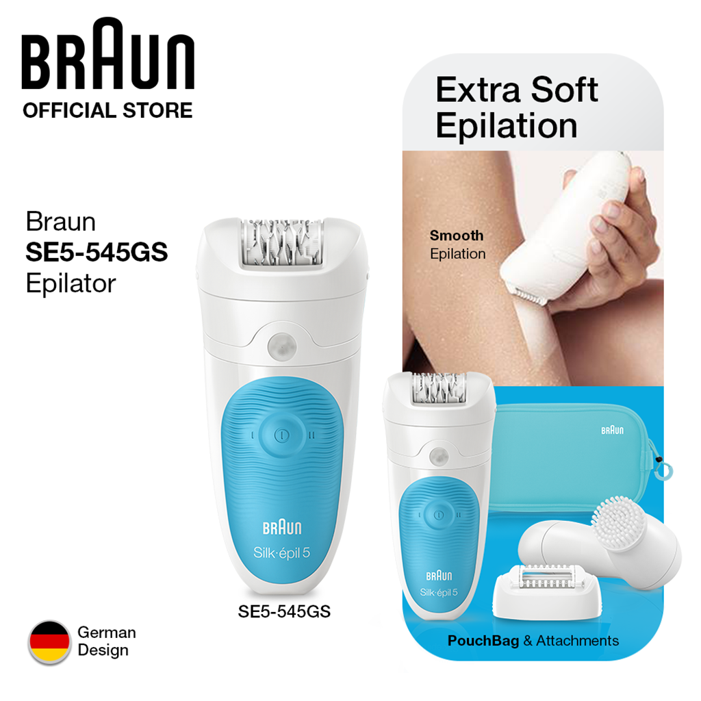 Braun + Braun Silk-épil 5 Epilator with 3 extras and pouch