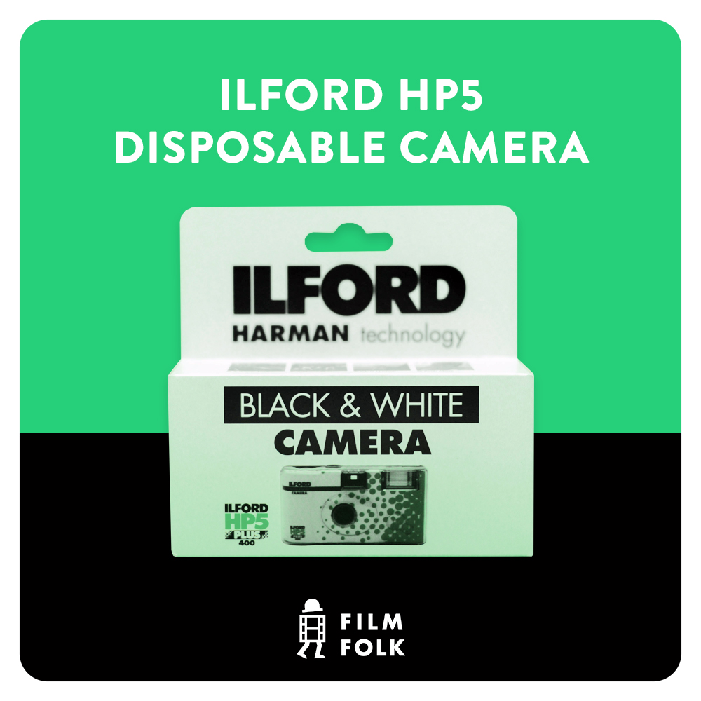 ILFORD HP5 DISPOSABLE CAMERA Photographic Film Camera Black and