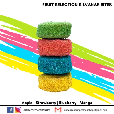 Biba Silvanas Bites Fruit Selection - Apple, Strawberry, Blueberry, Mango