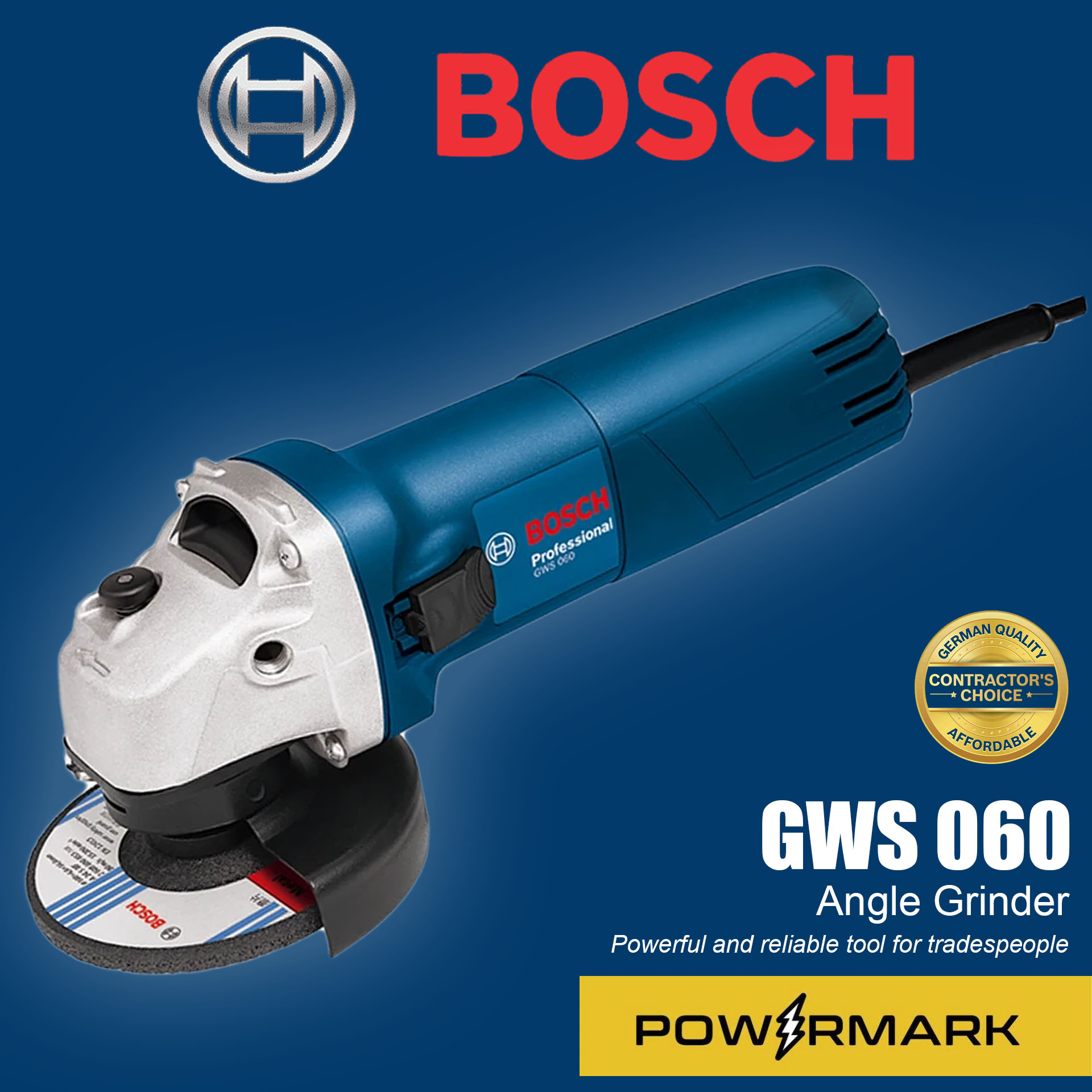 BOSCH GWS 060 Angle Grinder [POWERMARK 