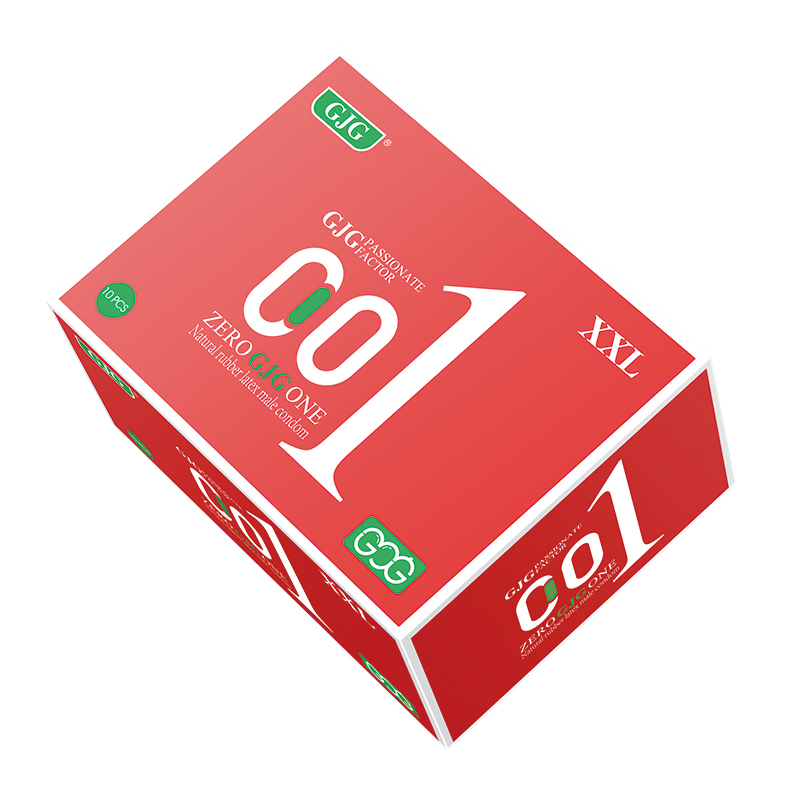 GJG Zero Degree XXL Ultra Thin Lubricated Large Condom Natural Rubber