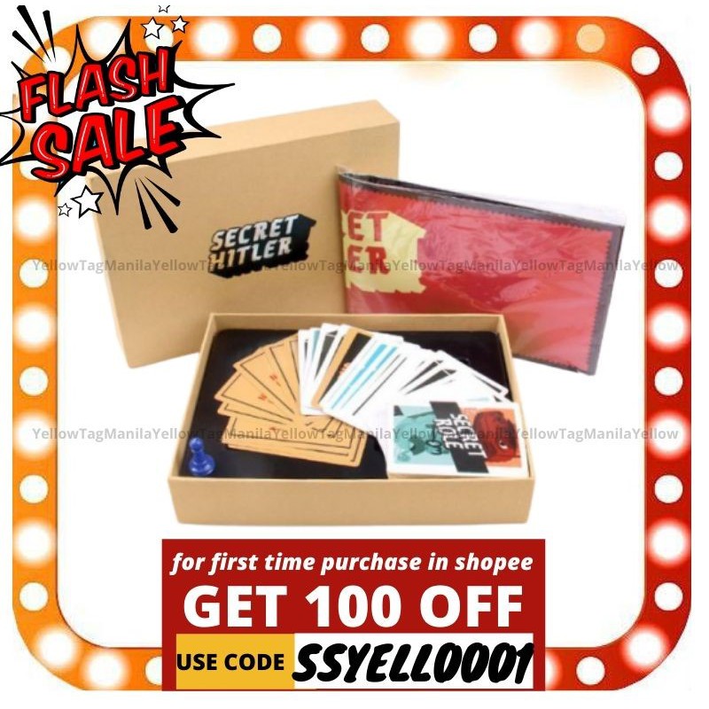 flash sales ⚡Secret Hitler Board Card Game A Hidden Identity Game Secret Hitlers⚡ | Lazada PH