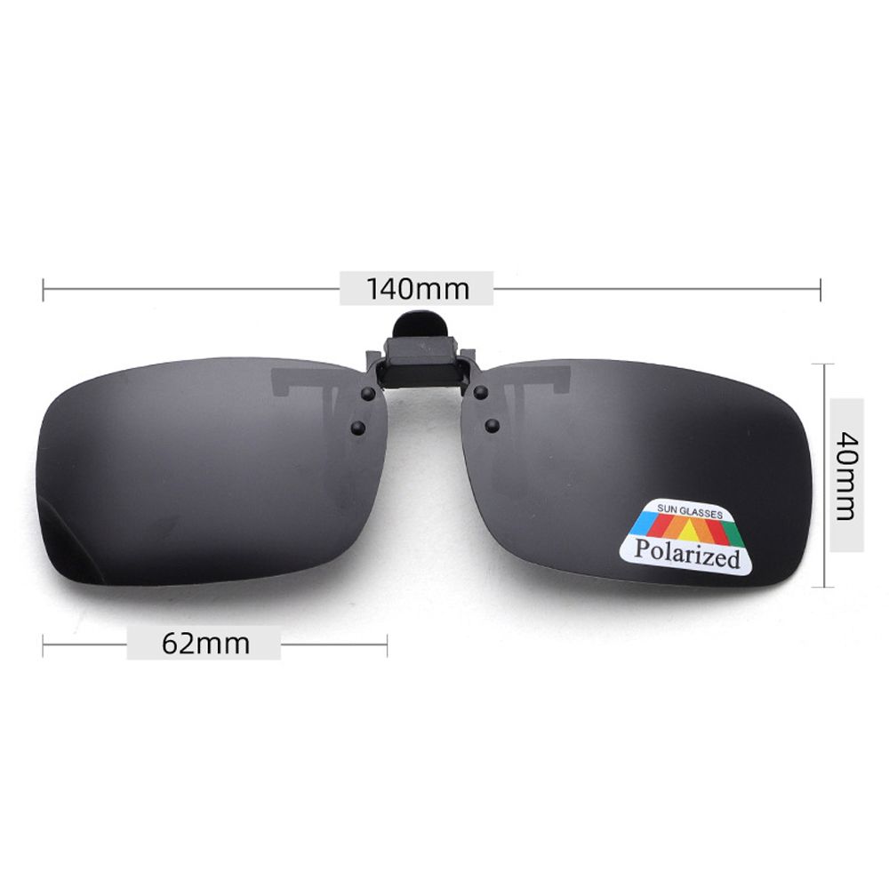 AUSANG Vintage Outdoor UV Protection Travel Night Vision Clipon Driving Flip Up Eyewear Polarized Eyeglasses Clip-on Sunglasses Eyeglasses Lenses