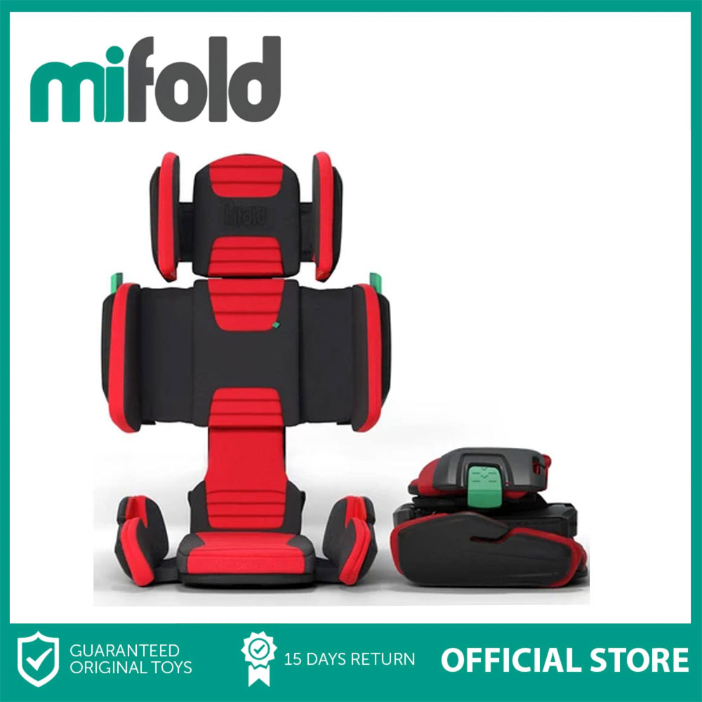 mifold hifold fit-and-fold Highback Booster Seat, – Adjustable Narrow,  Foldable Booster Car Seat for Everyday, Travel, Carpooling and More –  Racing