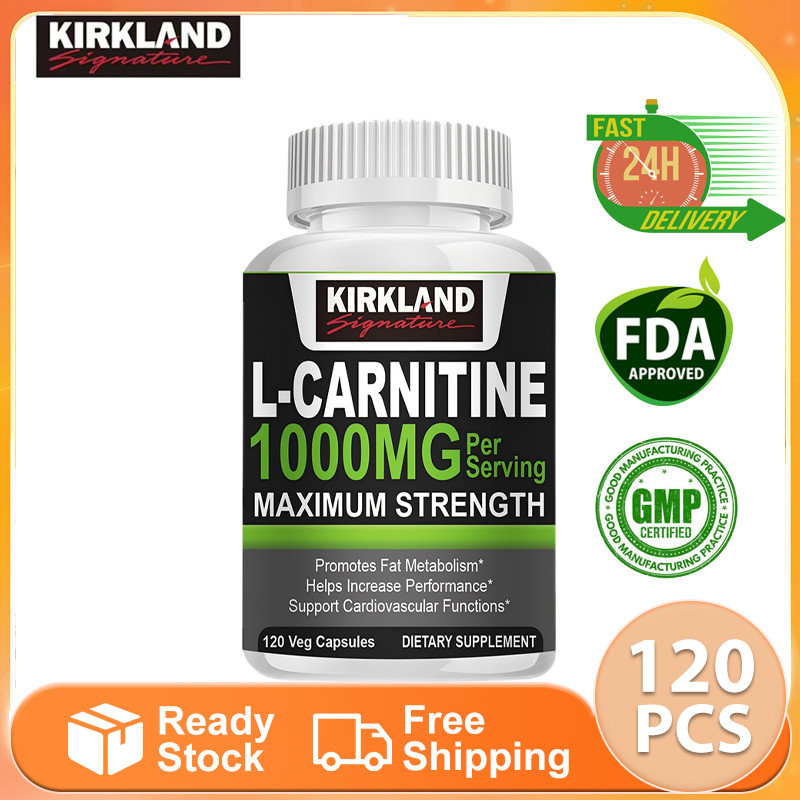 KIRKLAND L-Carnitine 1000mg Capsule Burn Fat Fully Antioxidant &  Cardiovascular Health Energy & Focus Fat Burner Cognitive Function Enhancer  Kirkland Extra Strength L-Carnitine - Lazada