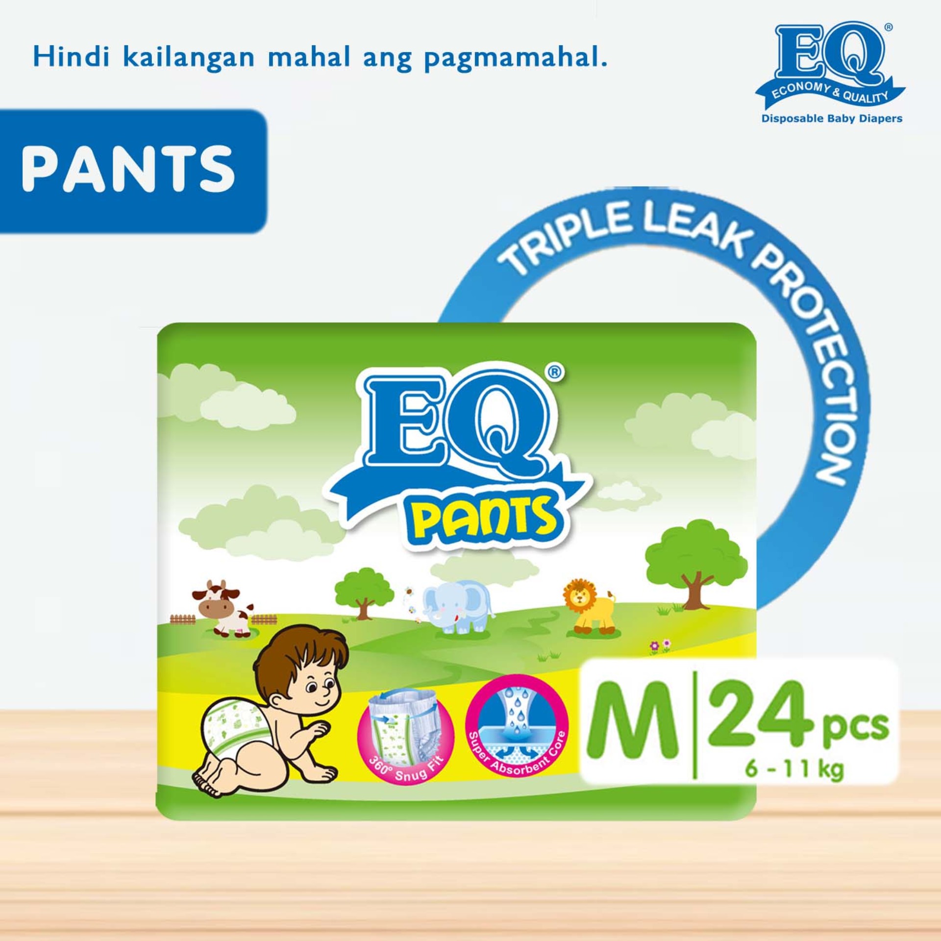 EQ Pants Medium (6-11 kg) - 24 pcs x 1 