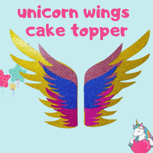 Unicorn Fly with wings Topper Cake Laminate | Shopee Malaysia