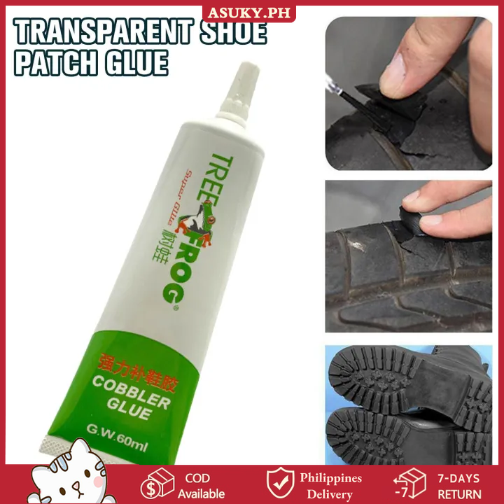 Shoe Glue Sole Repair Repair Adhesive for Sneaker Leather Shoes Climbing Shoes High Heels Sport Shoes Leisure Shoes Waterproof Transparent 60ml, Adult