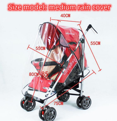 Stroller rain cover with hot sale zipper