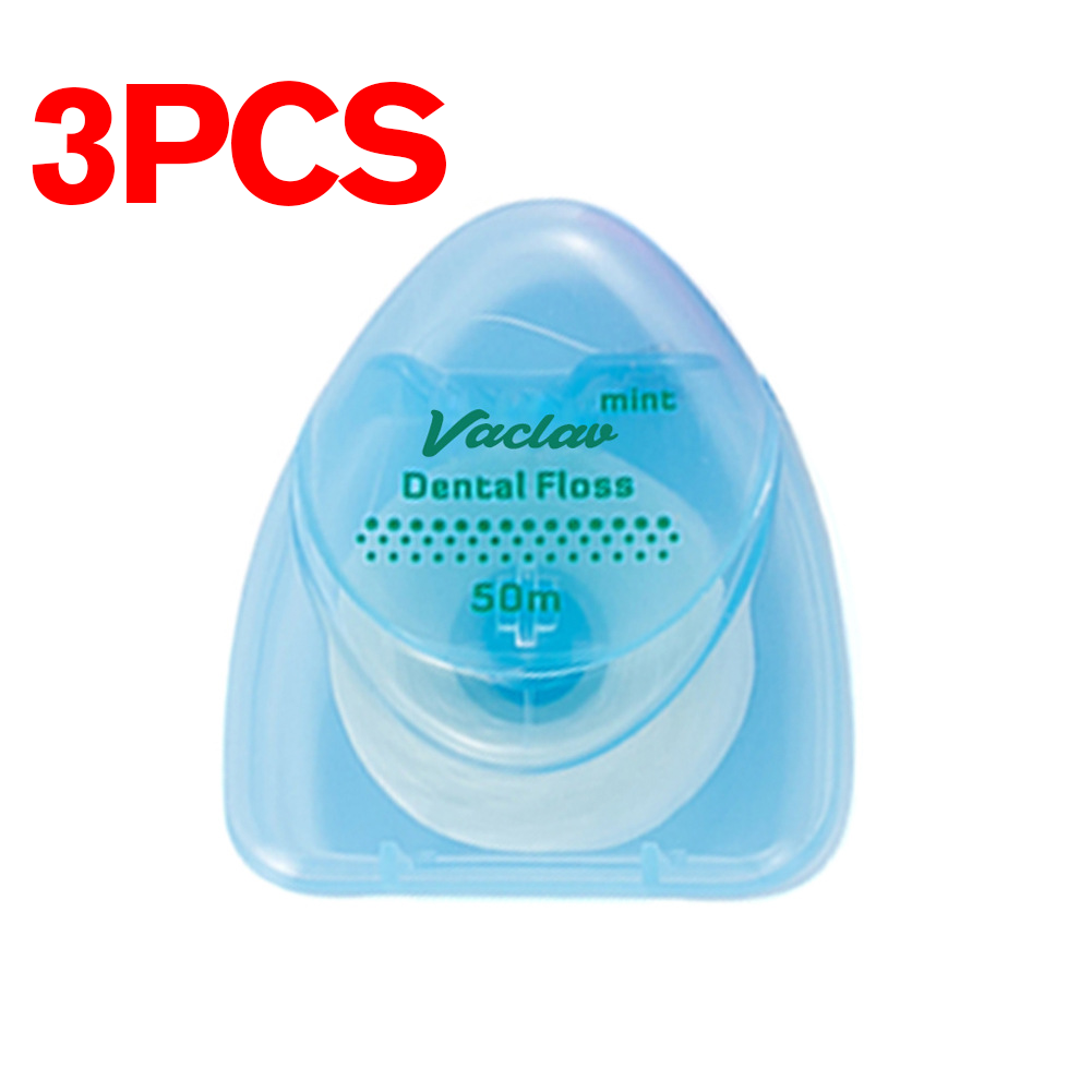 3Pcs 50m Woven Dental Floss For Oral Clean Assorted Floss Starter Kit