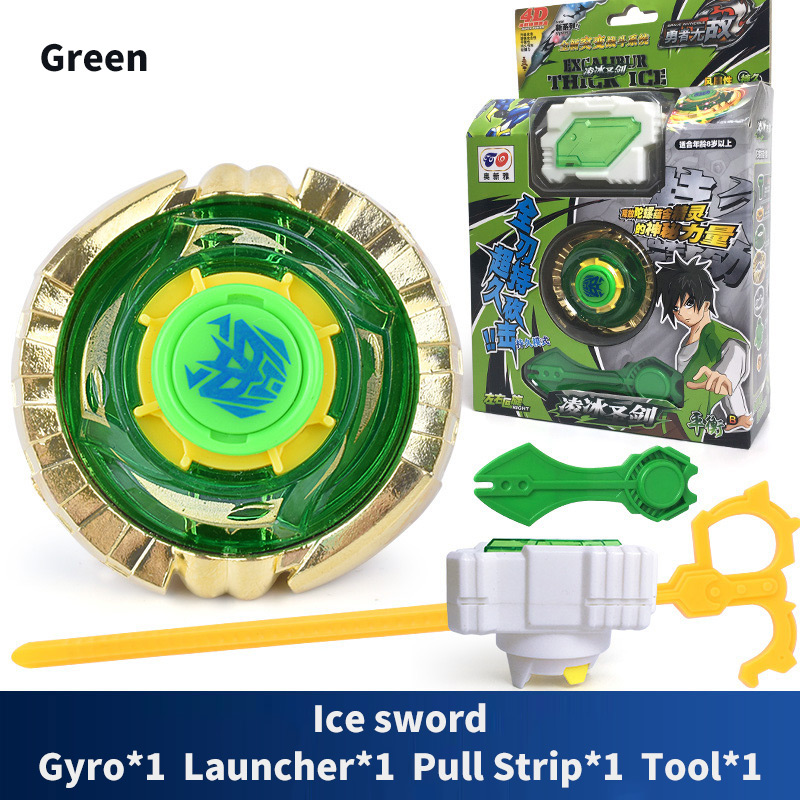 Zinc Alloy Bey Blade Battle Gyro Toy with Launcher Rotation Balance