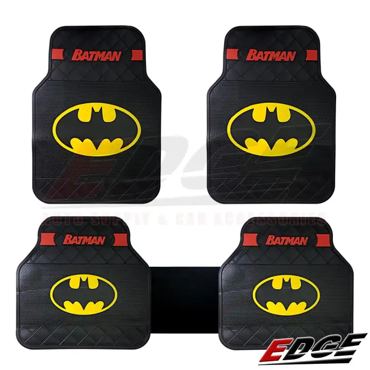 Universal Rubber Matting Batman 5pcs Set 5in1 Car Mat Floor