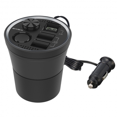 Exea Car Cup Charger with Usb and Socket EM-160 | Lazada PH