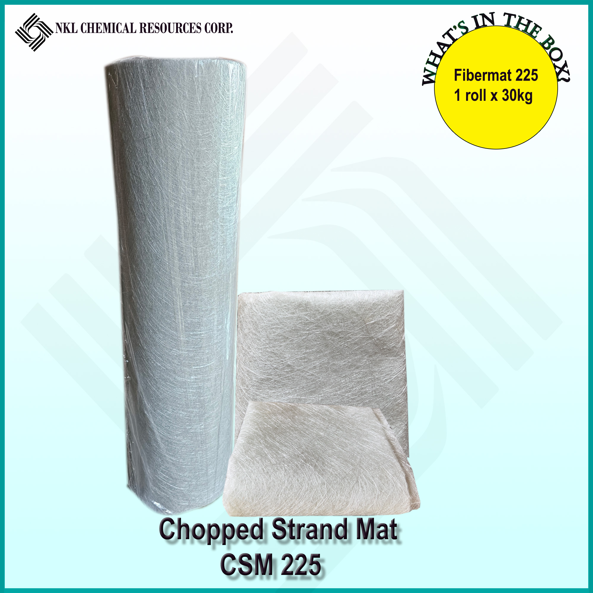 NKLCHEM E-Glass Chopped Strand Mat , Fibermat for polyester resin ...