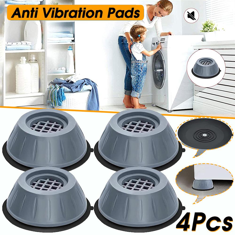 4 PC 3.5CM Anti Vibration Pads,Washing Machine Feet Pads,Can Used As A Washing Machine Or Any Furniture Anti-Slip And Noise-Reducing Washing Machine Feet Washer Dryer Stacking Kit Universal