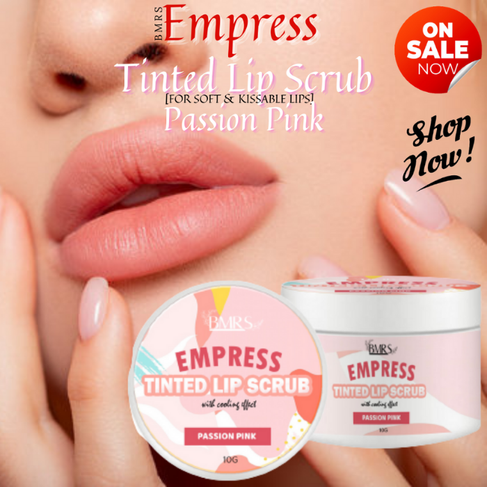 El Beauty Bmrs Empress Tinted Lip Scrub Passion Pink Exfoliate Your