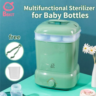 BBKIT 3 in 1 Baby Bottle Sterilizer Milk Warmer and Dryer with High Capacity Double Layer