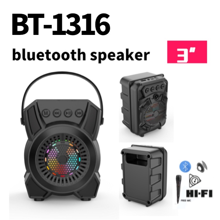 Original Super Bass Portable Bluetooth Speaker with Mic BT1308 BT1315