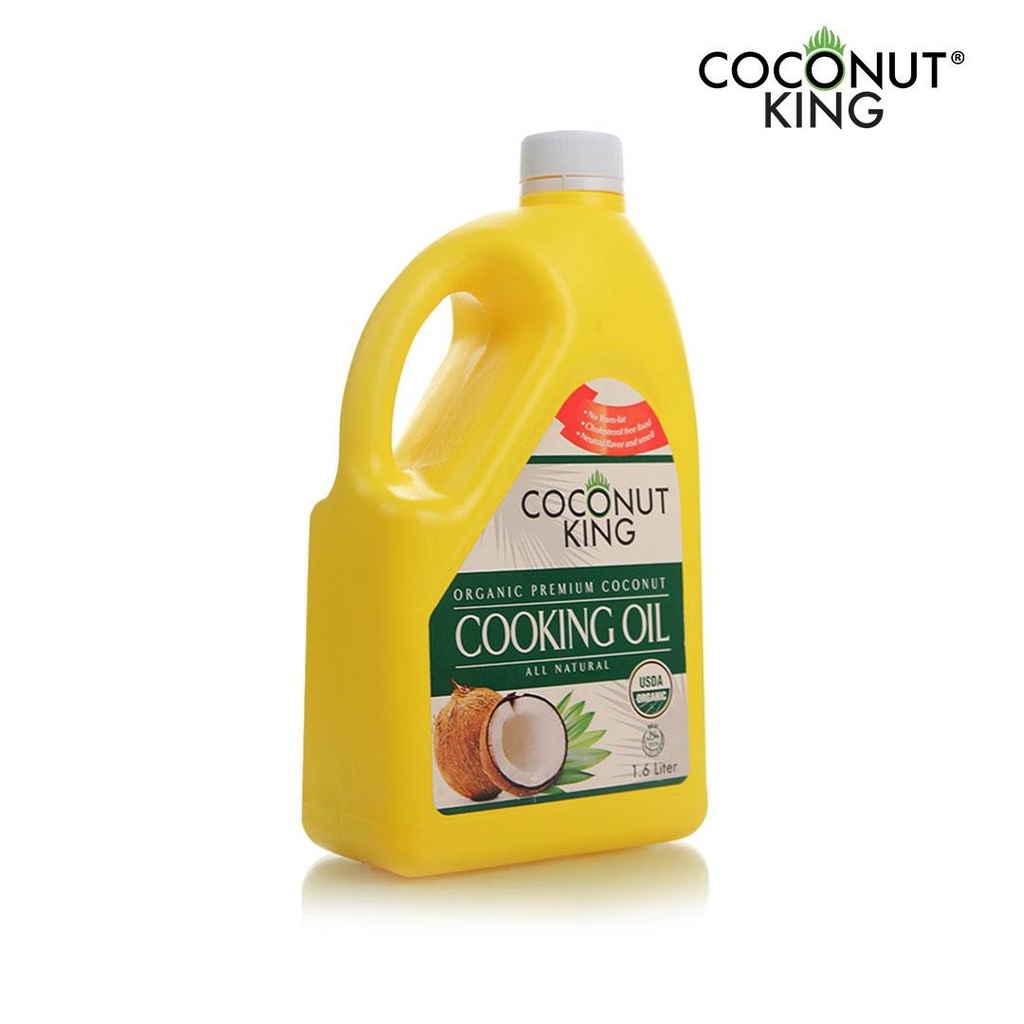 Coconut King Premium Organic Coconut Cooking Oil 1.6 Liter (All Natural