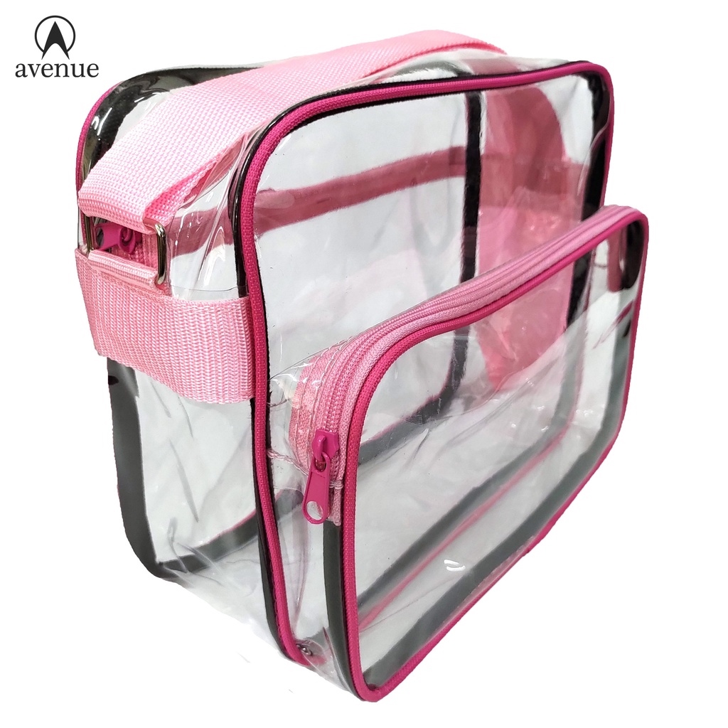 Transparent PVC Clear Sling Bag 514 Shoulder Bag Thick Plastic Bag