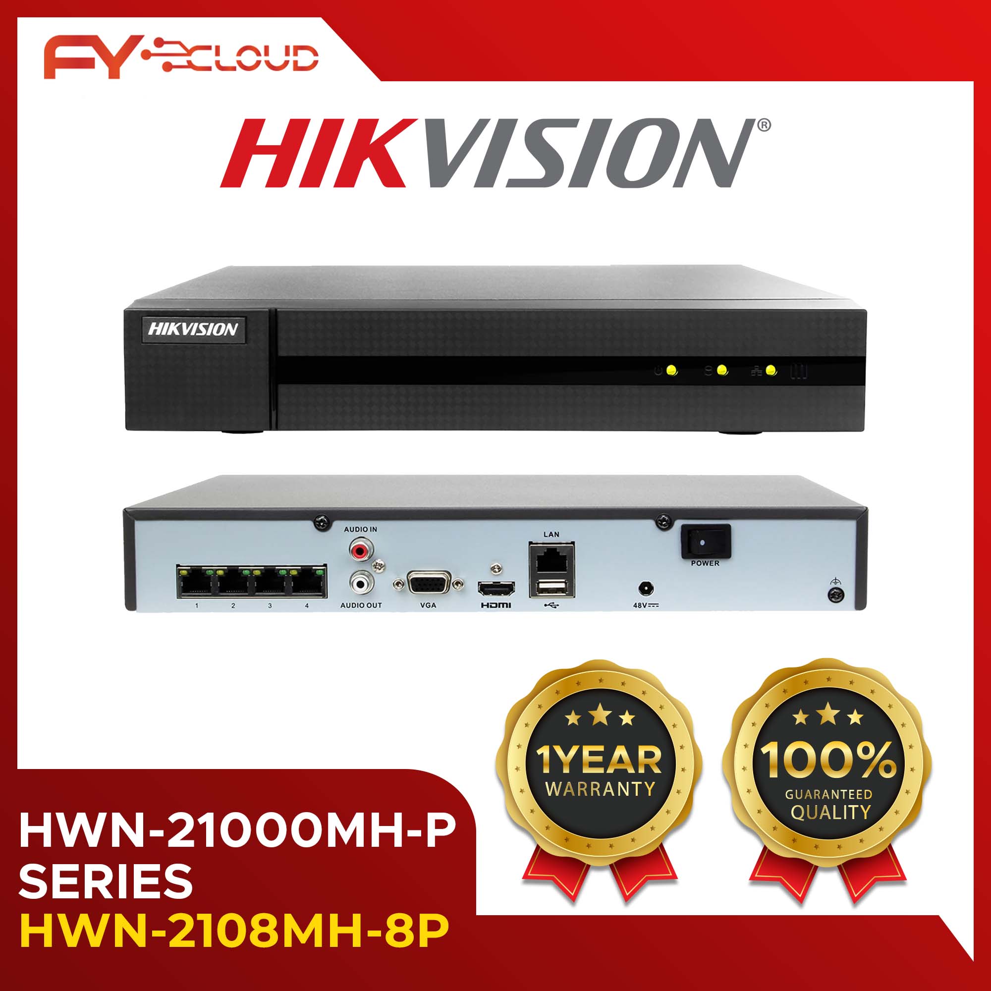 Registratore NVR Hikvision HWN-2108MH-W - 8 Canali Per Telecamere IP, 4MP, WiFi Integrato - Videosorveglianza Professionale - Foto 9