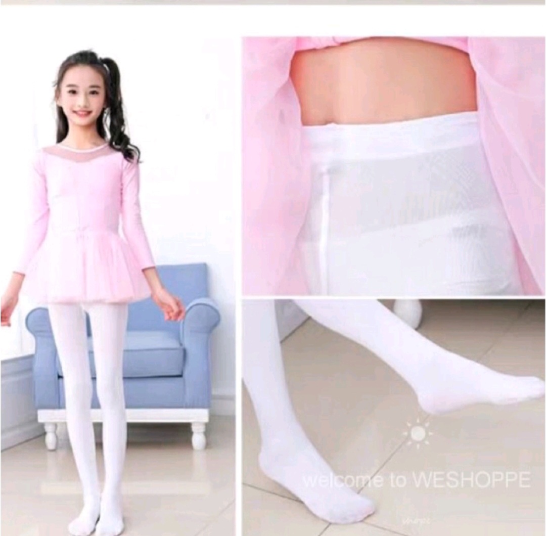 Girls Kids Tights Color white Pantyhose Stockings Soft Stretch Velvet