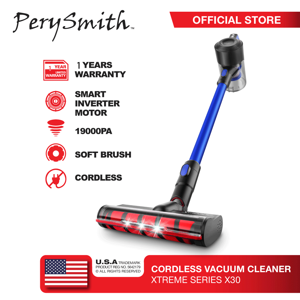 PerySmith Cordless Vacuum Cleaner X30 Wireless Portable Handheld Vacuum