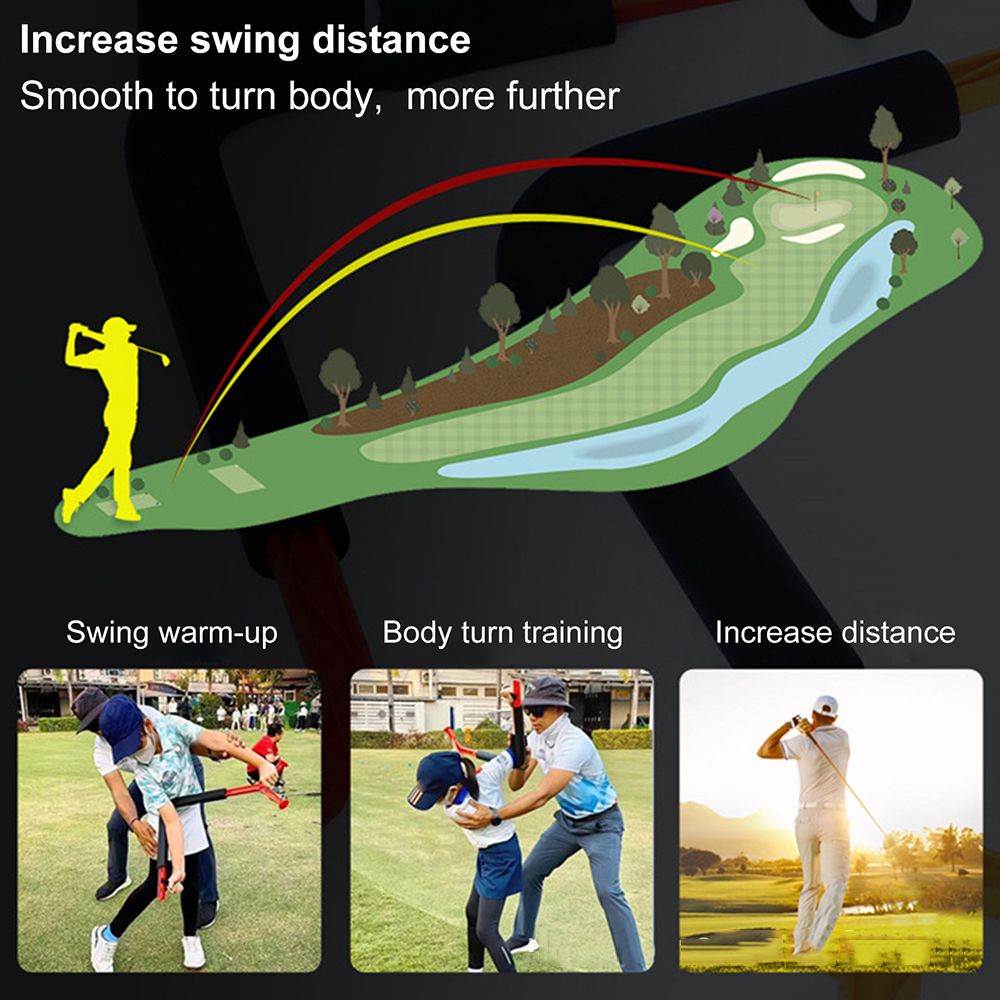 LUQIU Con Quay Hỗ Trợ Tập Swing Đánh Golf Cho Trẻ Mới Bắt Đầu Huấn Luyện Kỹ Năng Mới Dụng Cụ Điều Chỉnh Tư Thế Điều Khiển Cổ Tay