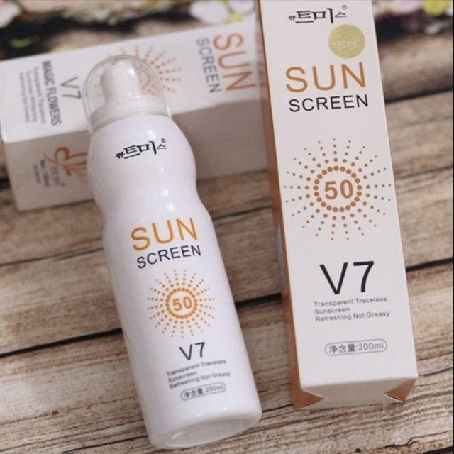 v7 spray sunscreen