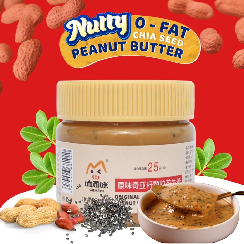 Keto Peanut Butter Nutty Peanut Butter Mix chia seeds Low Carb Original