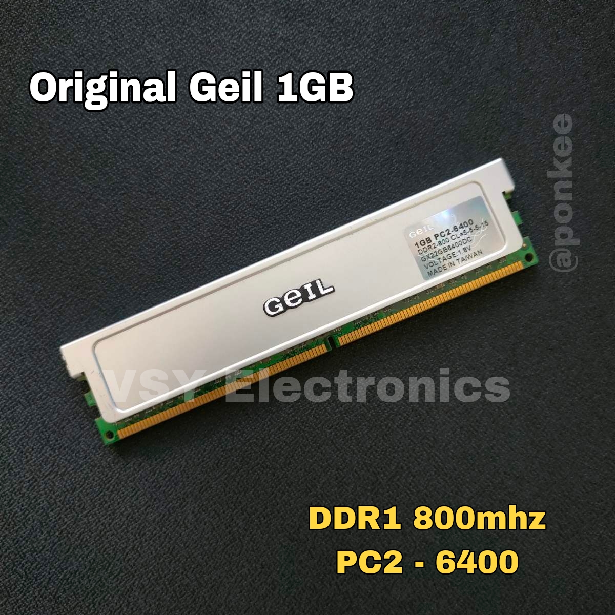 Original Geil 1gb DDR1 800mhz PC2 - 6400 Desktop Computer Memory ...