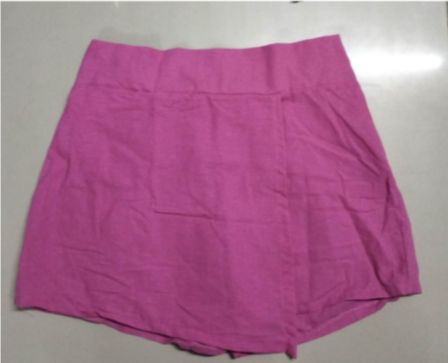 New Women's Front Skort Shorts with Skirt Flap Solid Wrap
