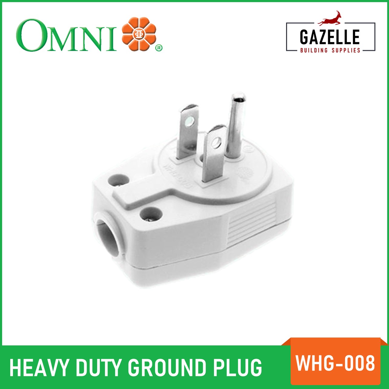 Omni Heavy Duty Ground Plug 20A WHG008 Lazada PH
