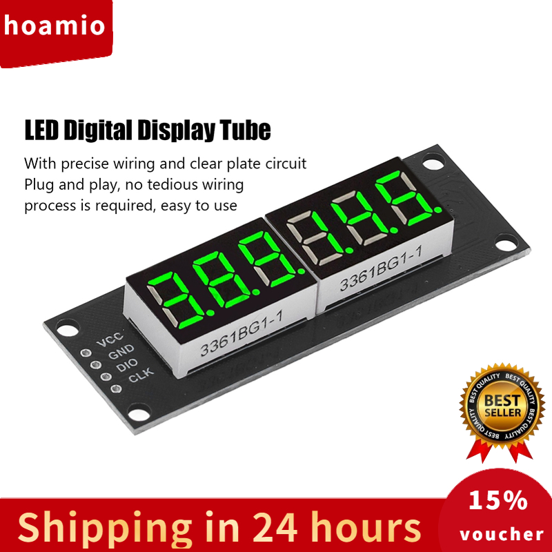 LED Digital Display Tube 0.36in 6 Bit 7 Segment TM1637 Clock Display