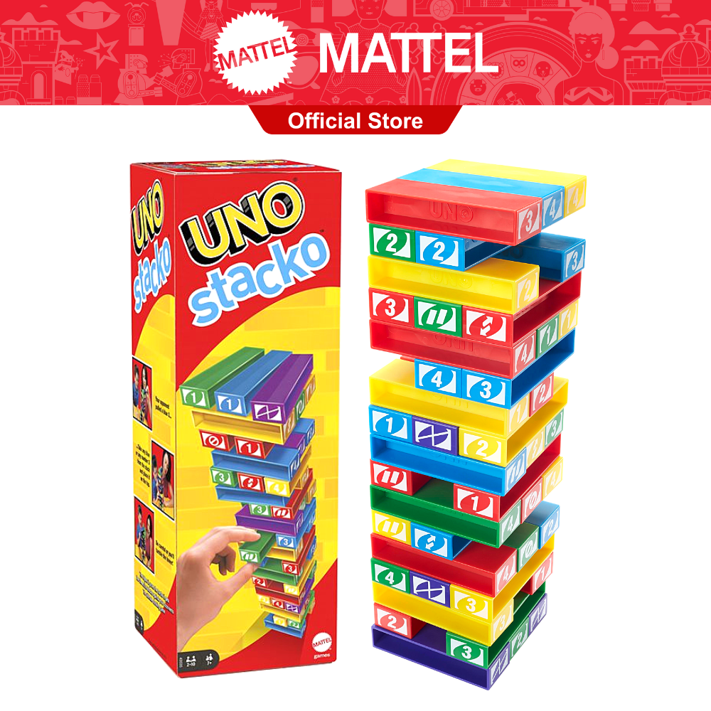 Jogo Uno Stacko Mattel Diversão Em Família Original Envio24h