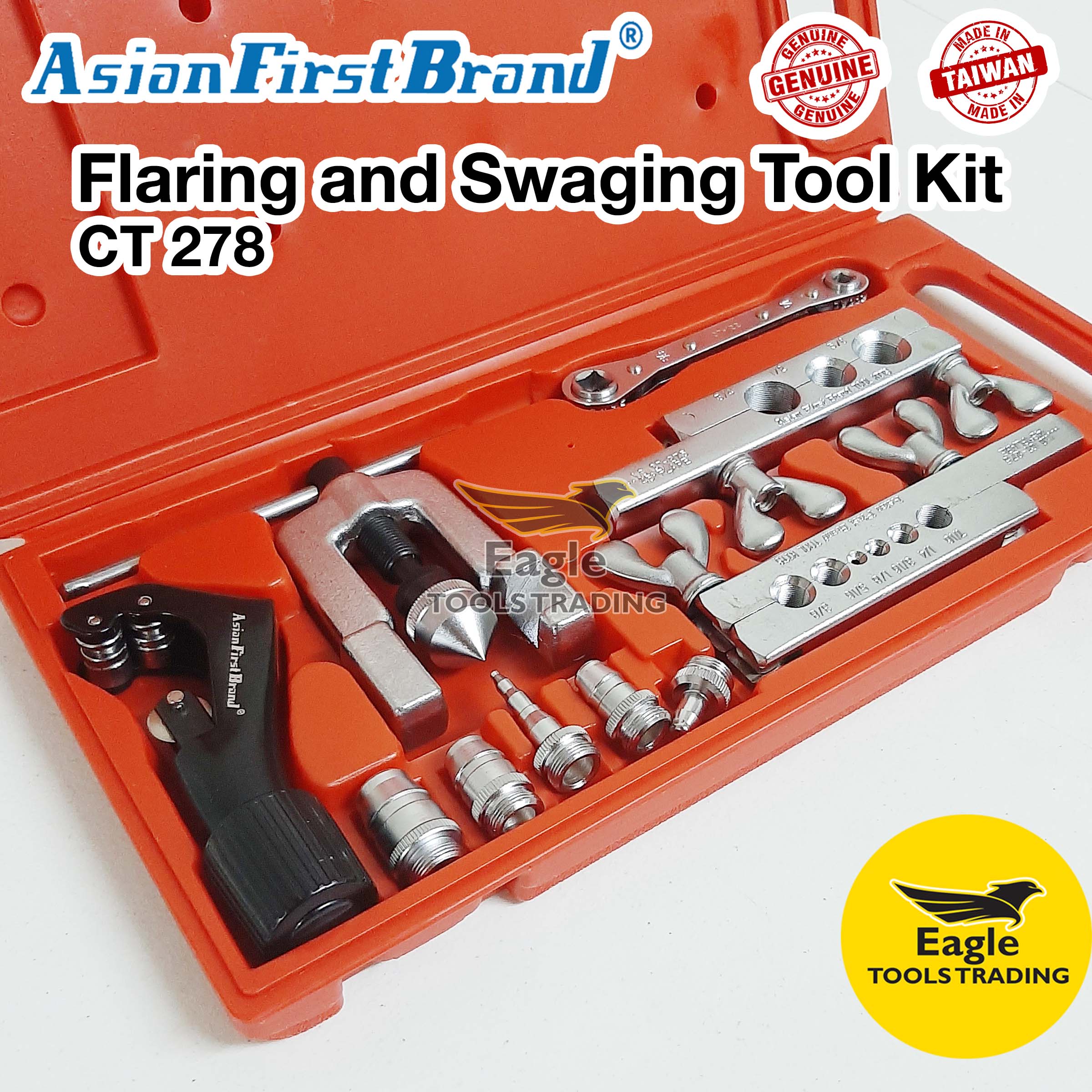 Asian First Brand Flaring and Swaging Tool Kit CT278L Plumbing tool