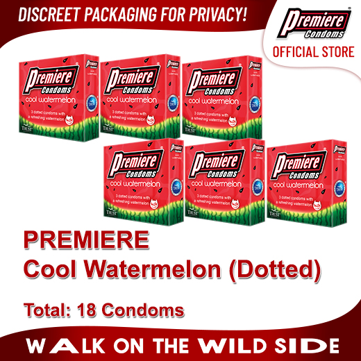 Premiere Condoms Cool Watermelon by 3's, Pack of 6 Lazada PH