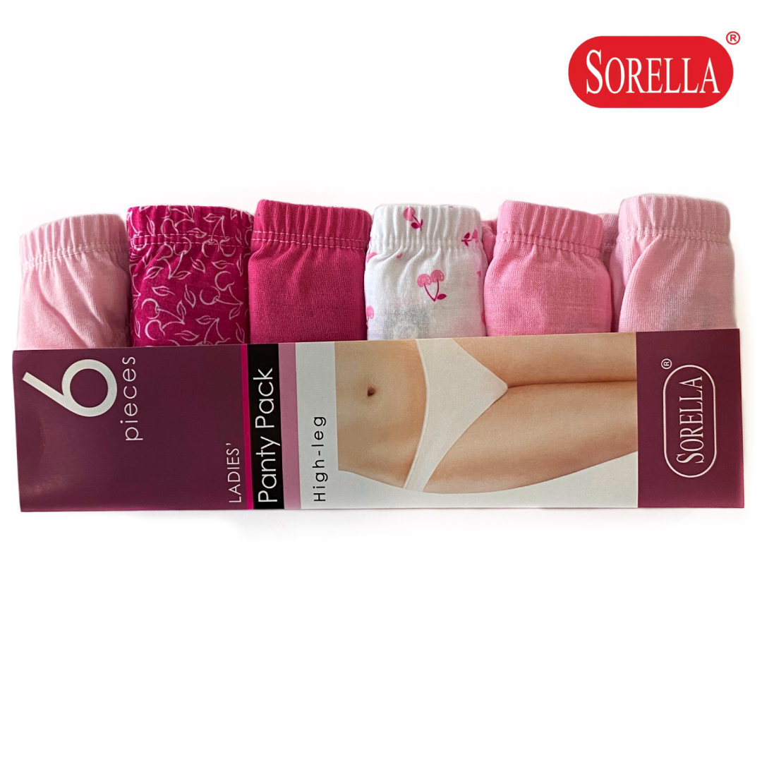 SORELLA 6 in 1 bikini panty pack AIB11 fashion womens underwear panty