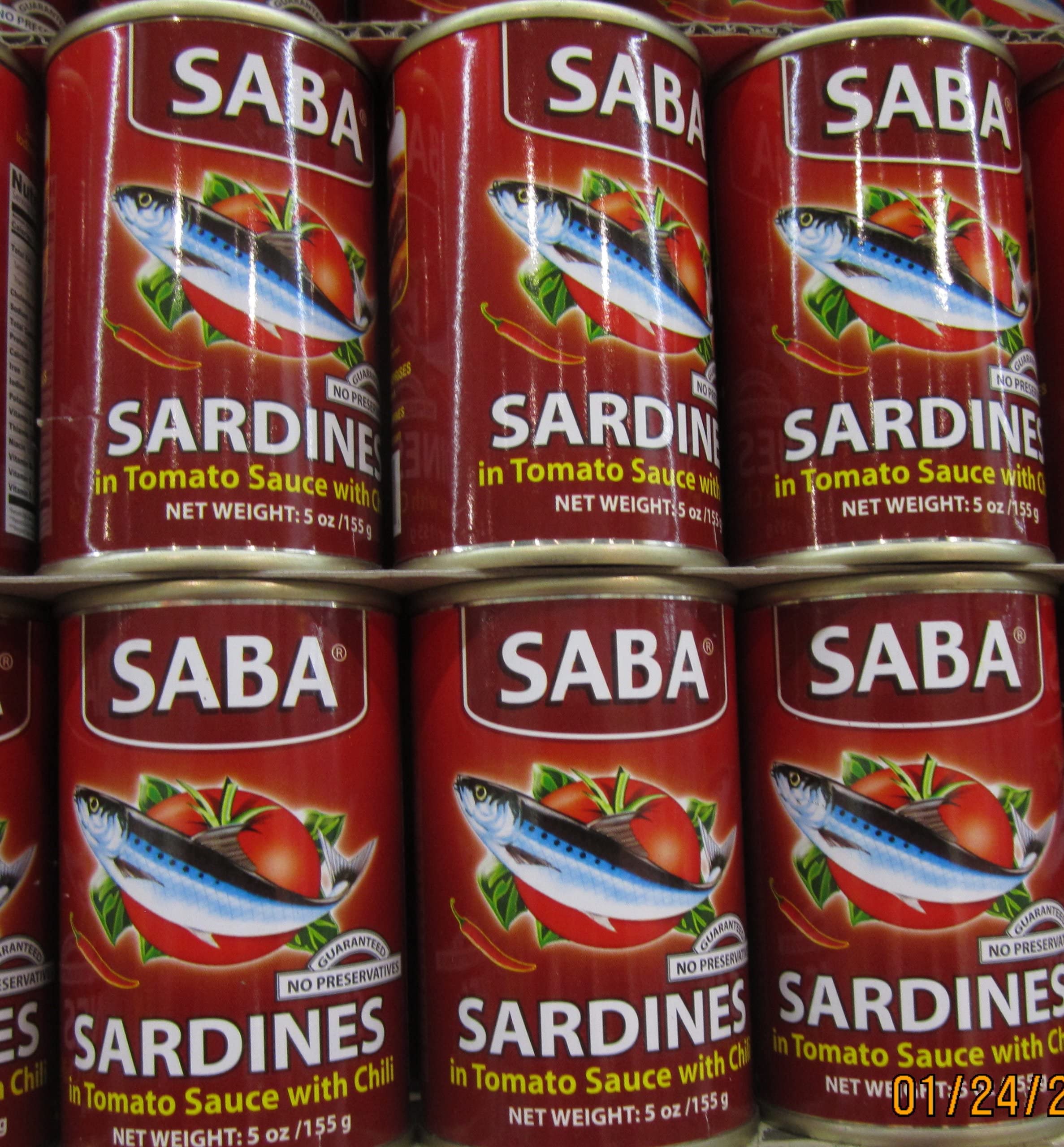 SABA SARDINES IN TOMATO SAUCE 155 GRAMS BUNDLE OF 6 | Lazada PH