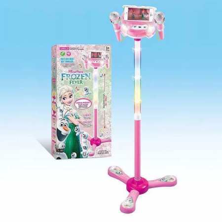 Frozen and Kitty Digital Kids Karaoke Microphone Musical Toys Disco MP3 Player