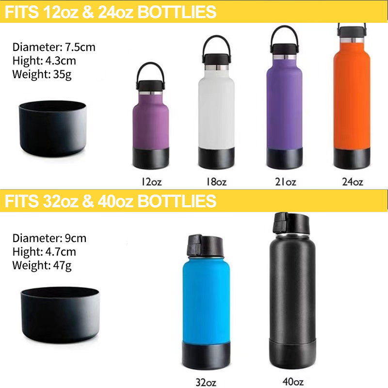 Anti-slip Silicone Sleeve For Hydro Flask Water Bottles - Protects From  Scratches And Dents, Doubles As Pet Feeding Bowl - Temu Philippines