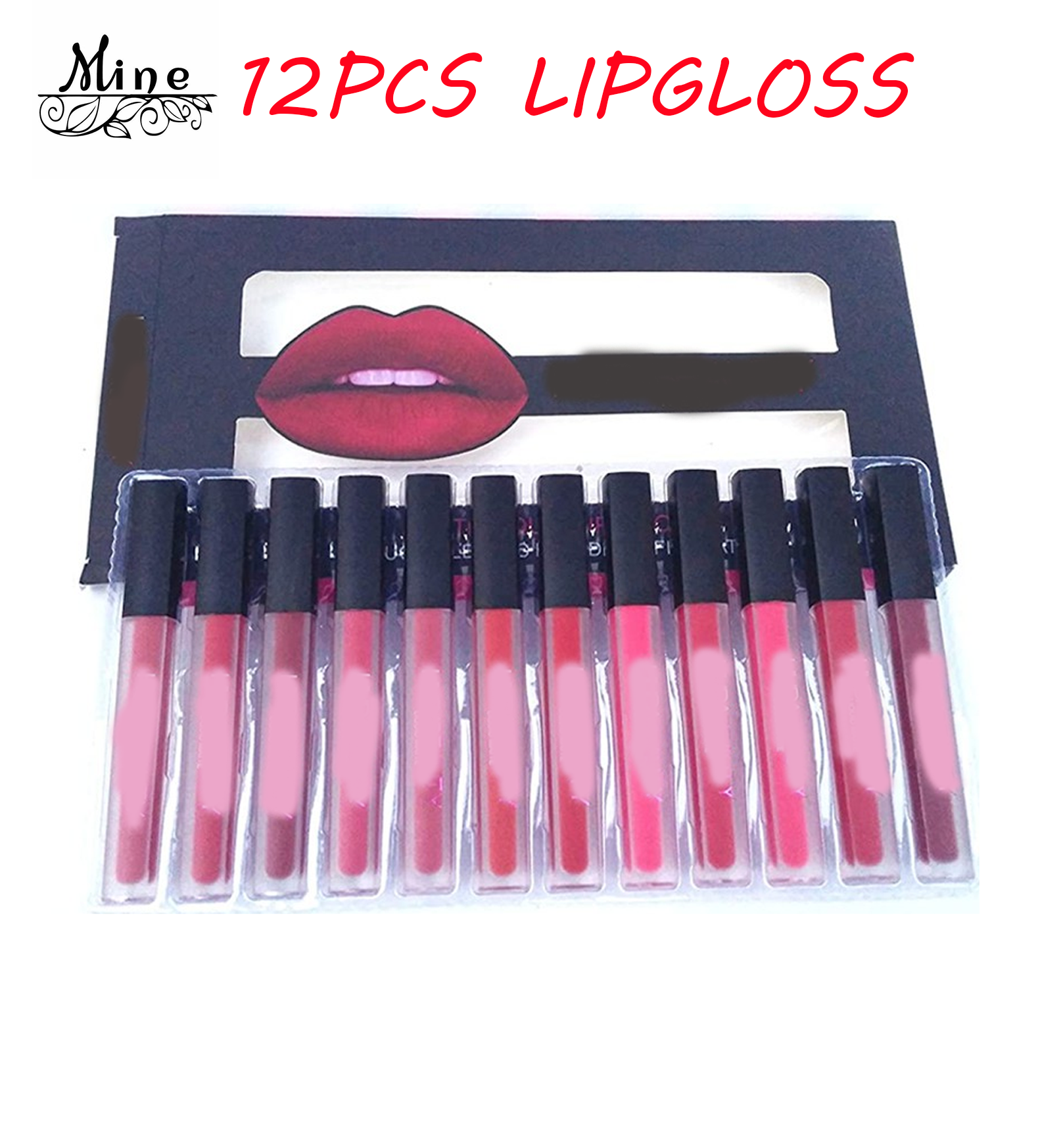 HUDA BEAUTY LIQUID MATTE 12pcs LIPGLOSS SET Lazada PH
