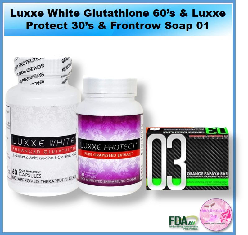 Authentic Luxxe White 60s and Luxxe Protect 30s Free Soap 03 Papaya Bar