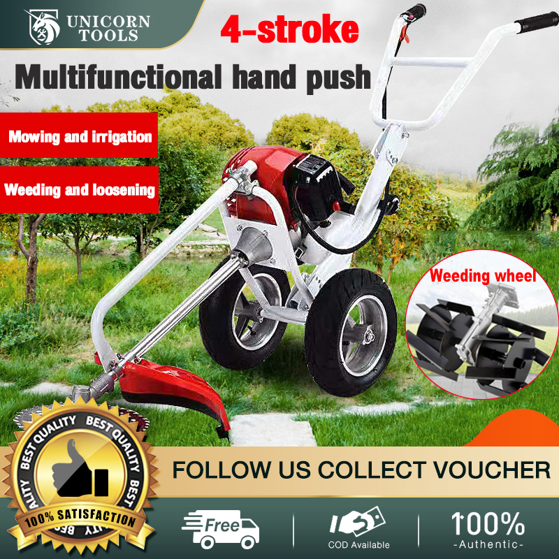 Heavy duty grass cutter stroke ,grass cutter gasoline,Push lawn mower,  household multi-function brush cutter, small agricultural weeder, lawn  mower