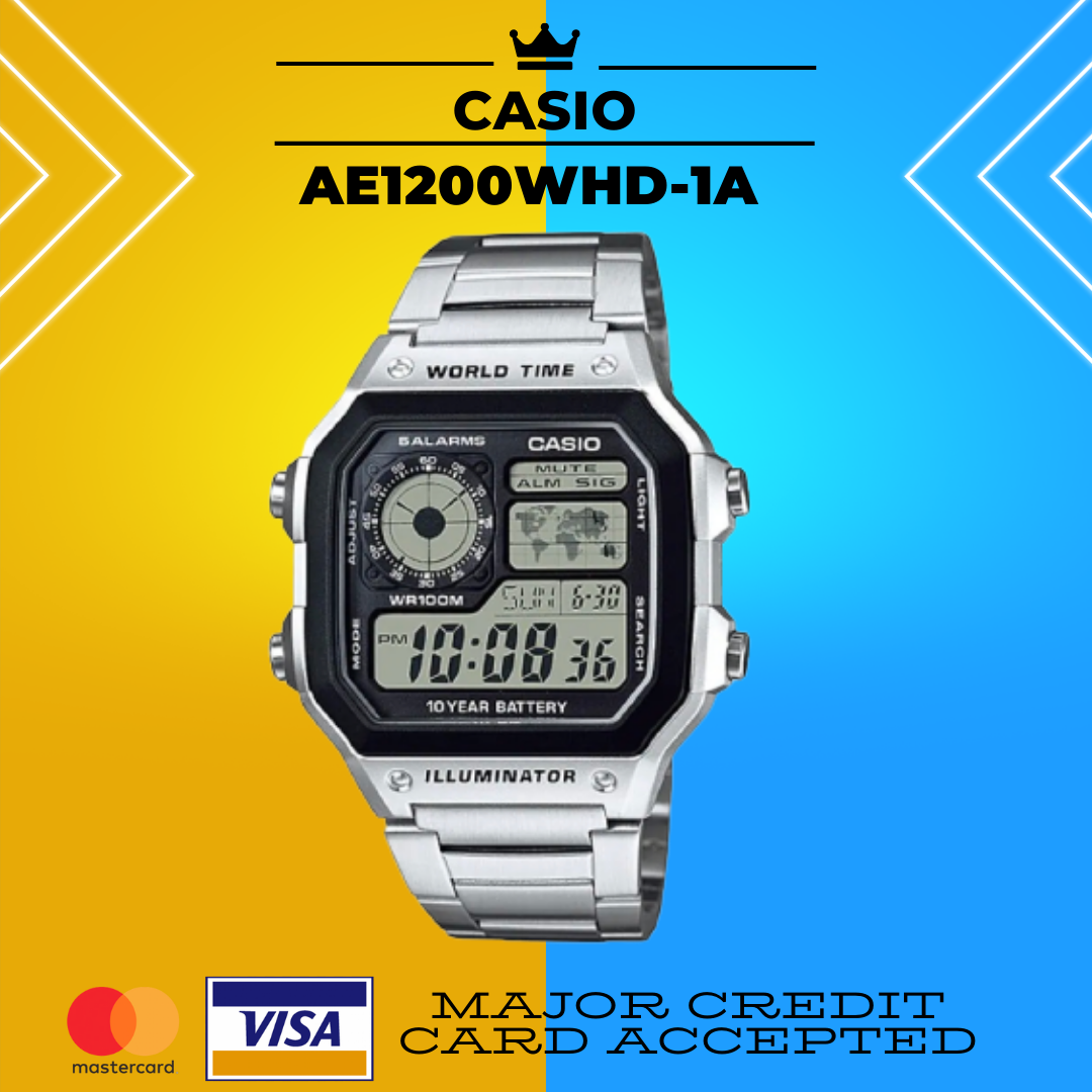 Casio Ae1200whd-1a Original With 1 Yr International Warranty 